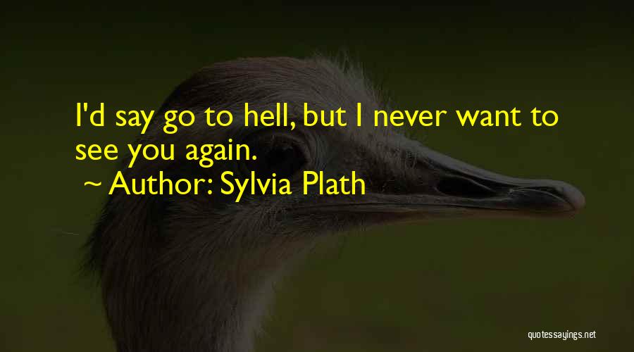 Never See You Again Quotes By Sylvia Plath