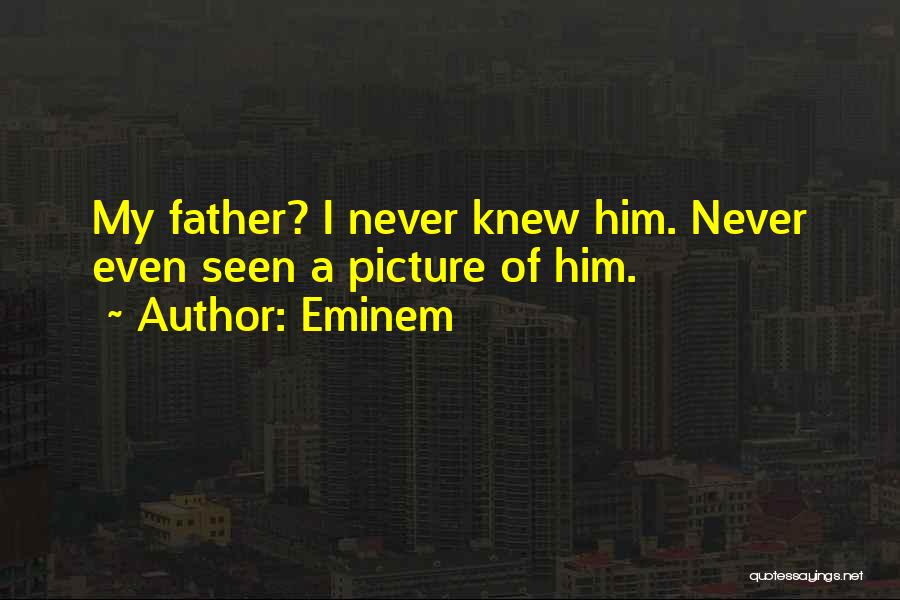 Never Seen My Dad Quotes By Eminem