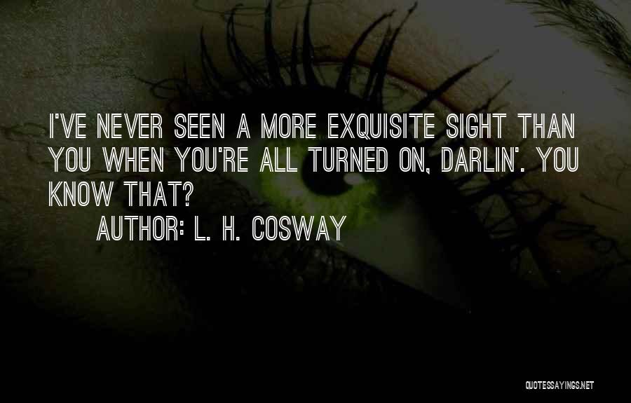 Never Seen You Quotes By L. H. Cosway