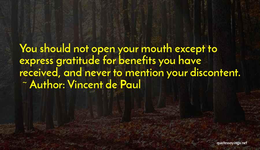 Never Should Have Quotes By Vincent De Paul
