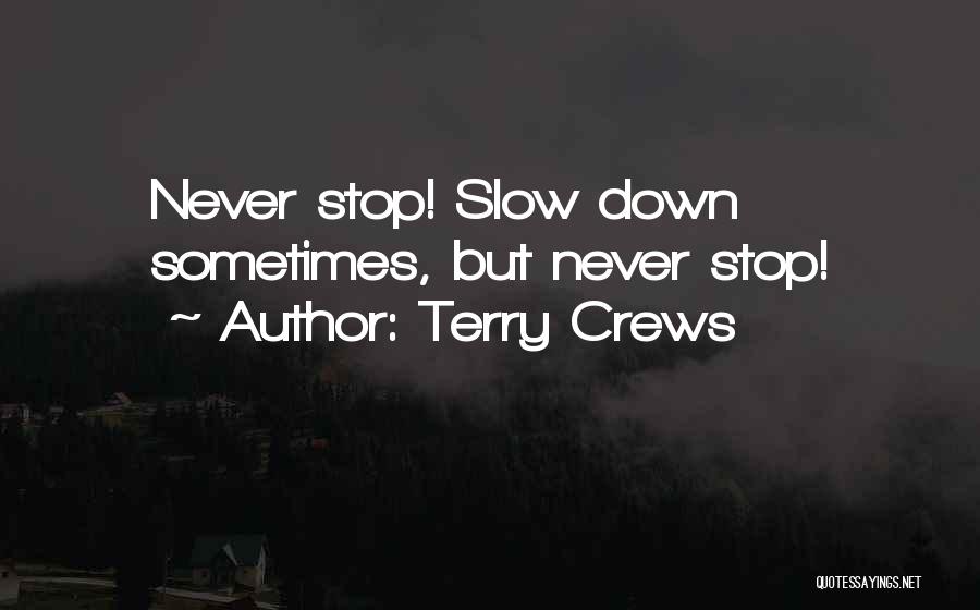 Never Slow Down Quotes By Terry Crews