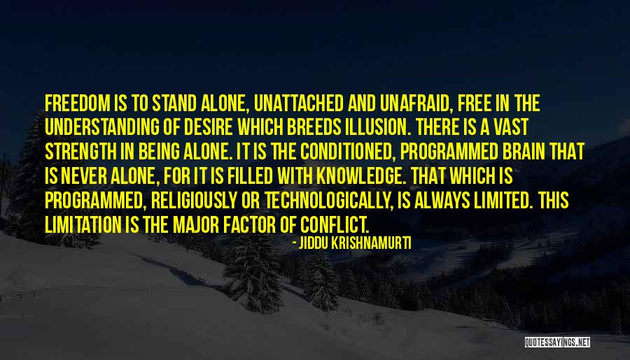 Never Stand Alone Quotes By Jiddu Krishnamurti Never Stand Alone Quotes By Jiddu Krishnamurti