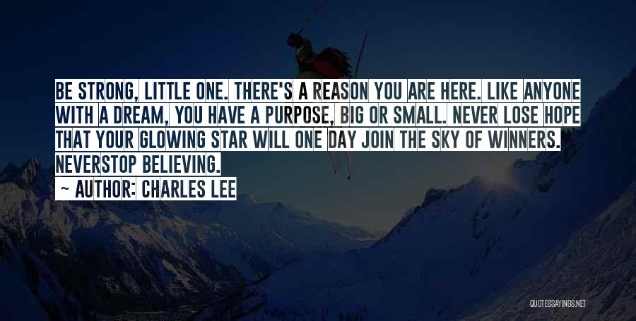 Never Stop Believing Quotes By Charles Lee