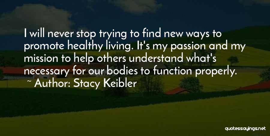 Never Stop Living Quotes By Stacy Keibler