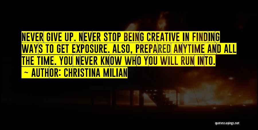 Never Stop Running Quotes By Christina Milian