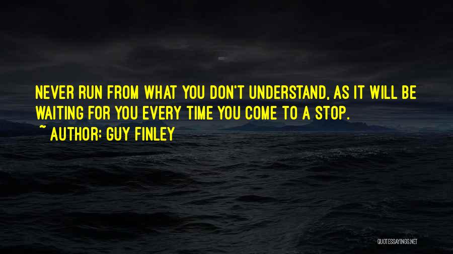 Never Stop Running Quotes By Guy Finley