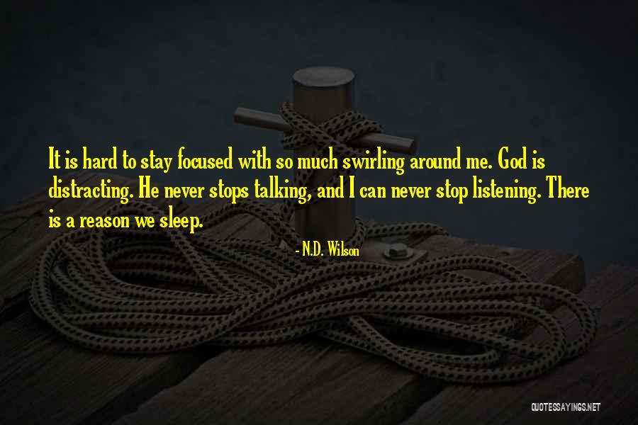 Never Stop Talking Quotes By N.D. Wilson