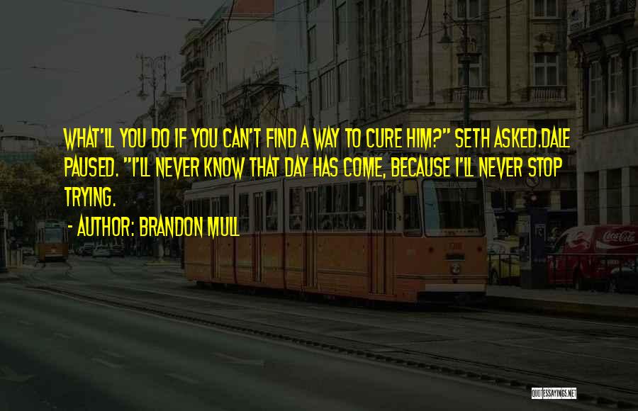 Never Stop Trying Quotes By Brandon Mull