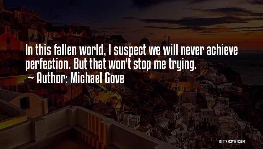 Never Stop Trying Quotes By Michael Gove