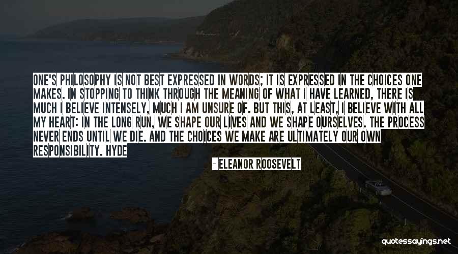 Never Stopping Quotes By Eleanor Roosevelt