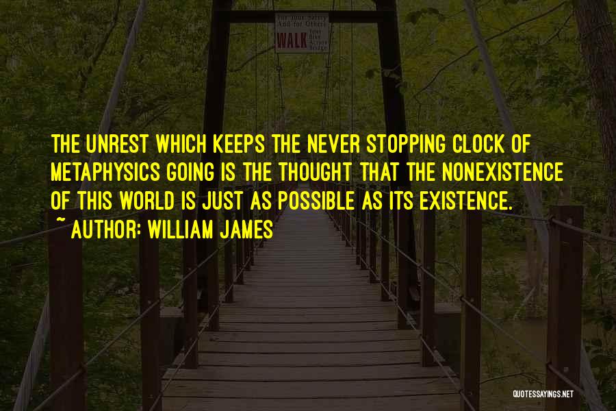 Never Stopping Quotes By William James