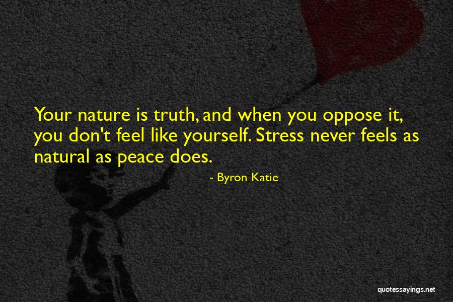 Never Stress Yourself Quotes By Byron Katie