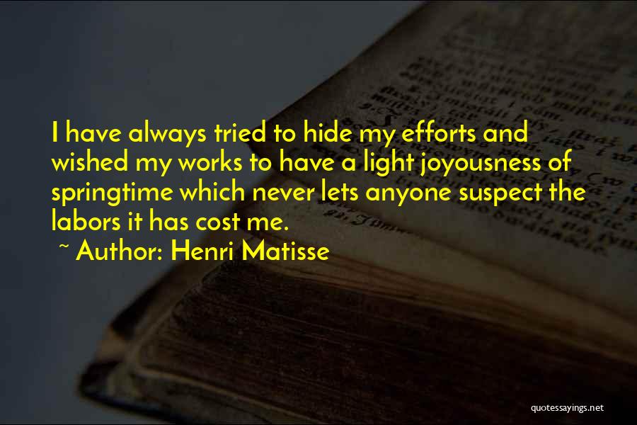 Never Suspect Quotes By Henri Matisse