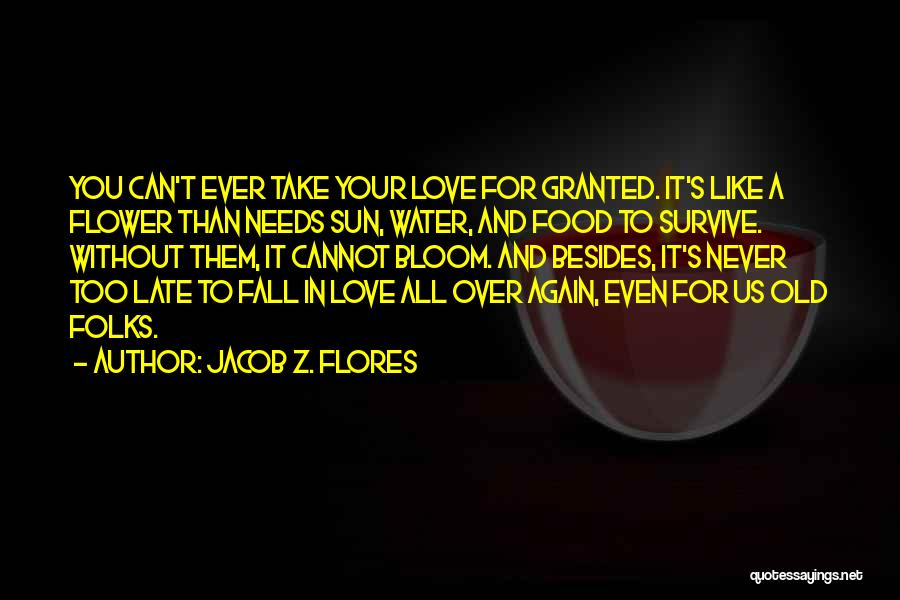 Never Take Love Granted Quotes By Jacob Z. Flores