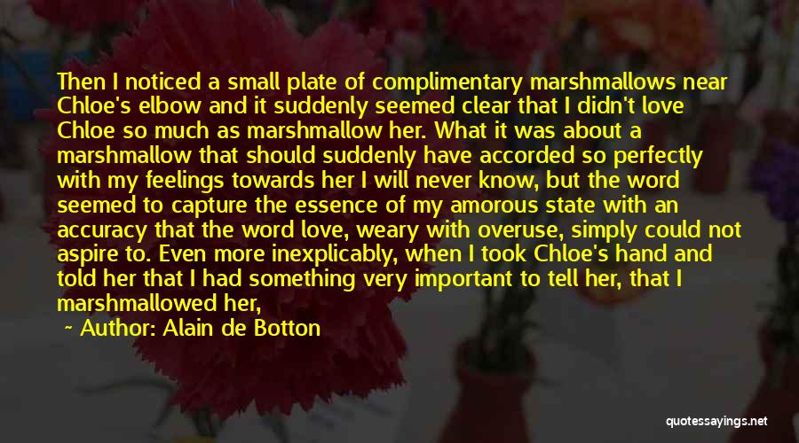 Never Told Love Quotes By Alain De Botton