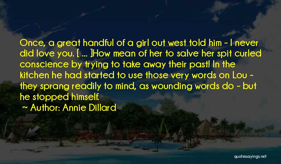 Never Told Love Quotes By Annie Dillard