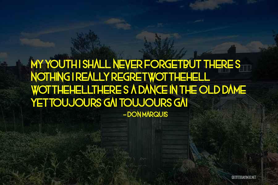 Never Too Old To Dance Quotes By Don Marquis