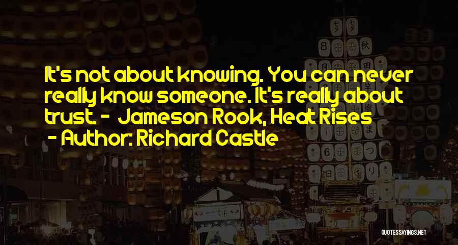 Never Trust Someone Quotes By Richard Castle