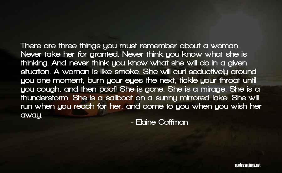 Never Trust Woman Quotes By Elaine Coffman