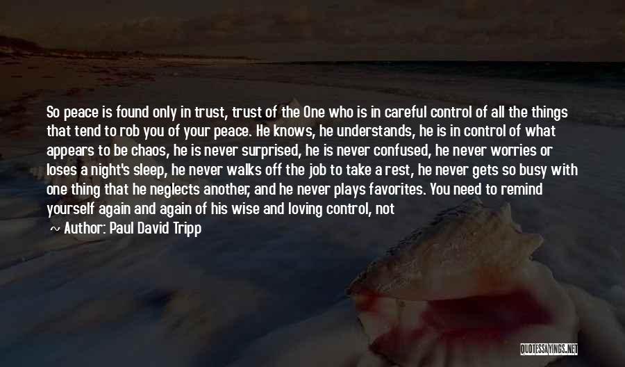 Never Trust You Again Quotes By Paul David Tripp