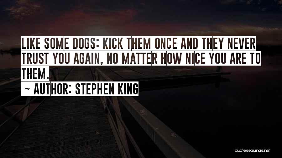 Never Trust You Again Quotes By Stephen King