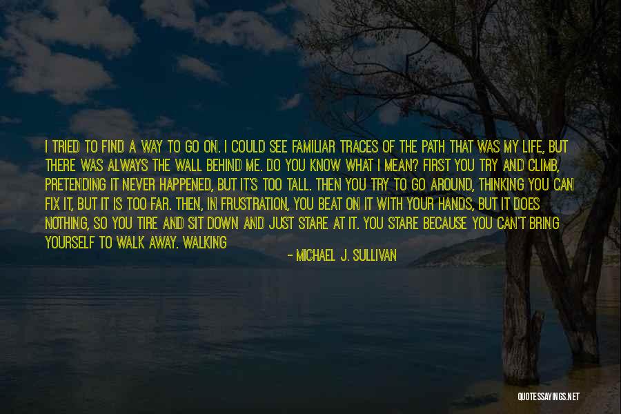 Never Walk Away Quotes By Michael J. Sullivan