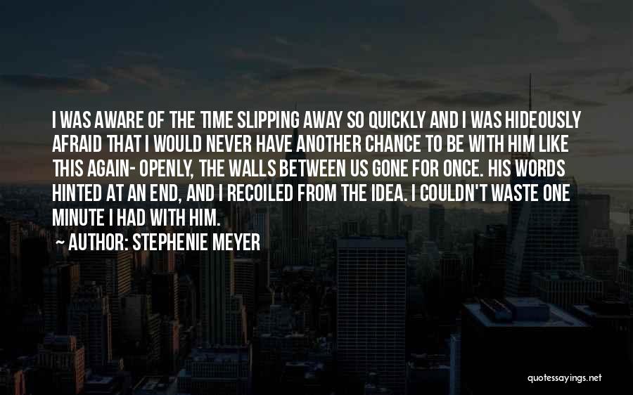 Never Waste Time Quotes By Stephenie Meyer