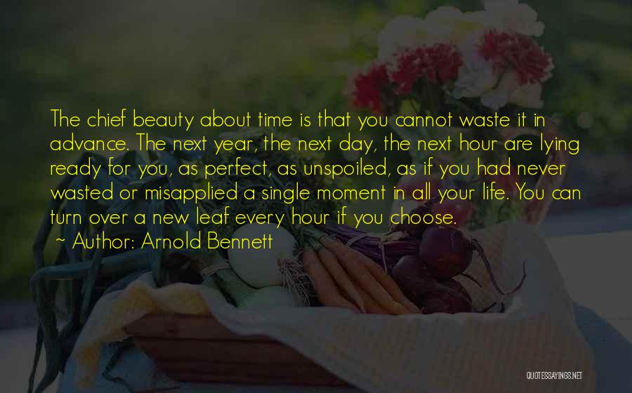 Never Waste Your Time Quotes By Arnold Bennett