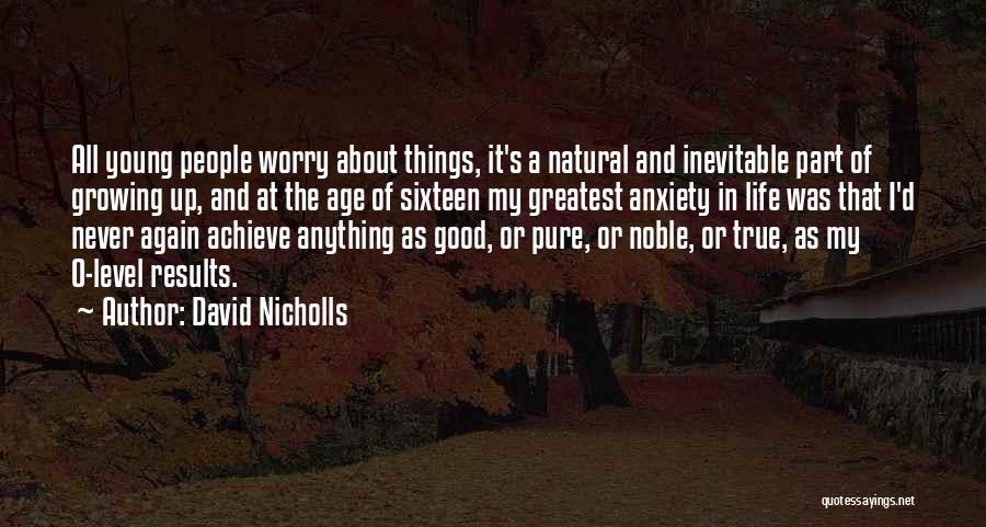 Never Worry About Anything Quotes By David Nicholls