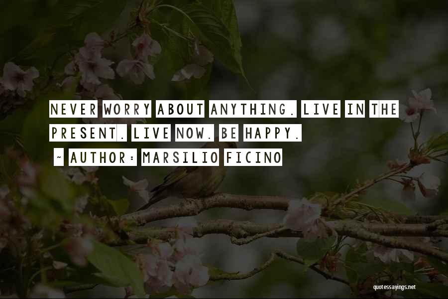Never Worry About Anything Quotes By Marsilio Ficino