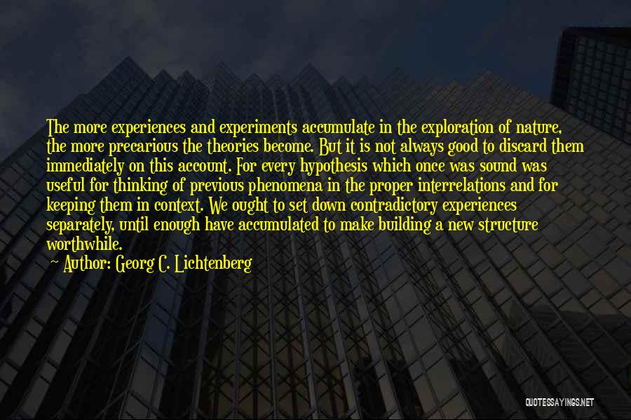 New Account Quotes By Georg C. Lichtenberg