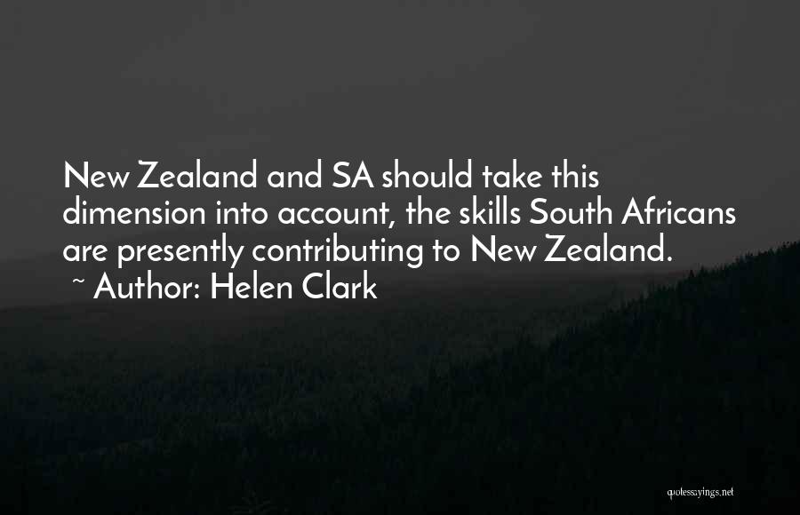 New Account Quotes By Helen Clark