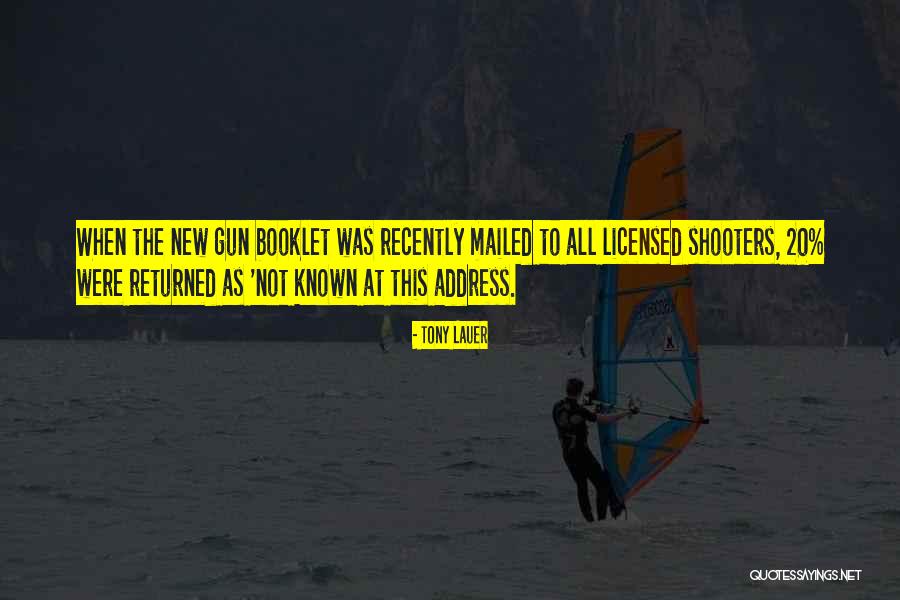 New Address Quotes By Tony Lauer New Address Quotes By Tony Lauer