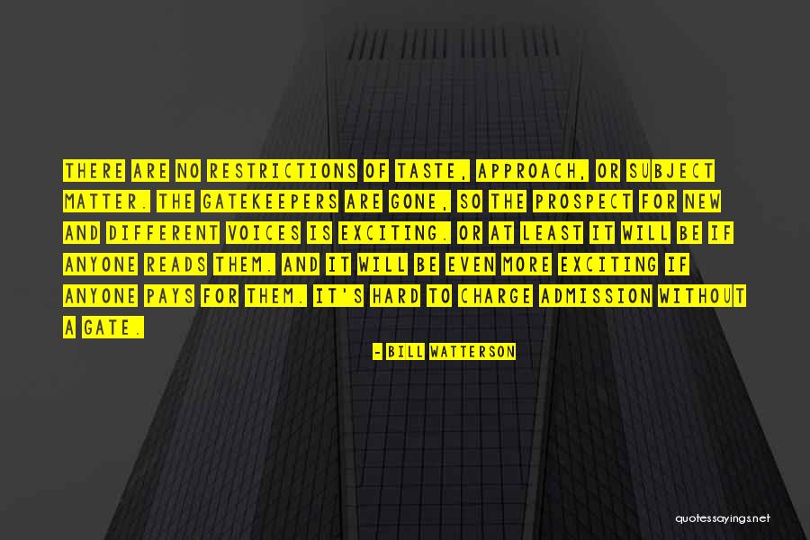 New Admission Quotes By Bill Watterson New Admission Quotes By Bill Watterson