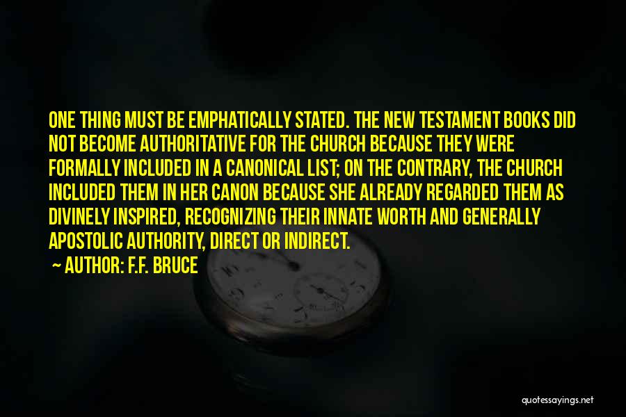 New Apostolic Quotes By F.F. Bruce