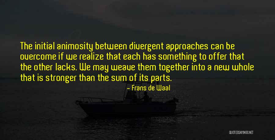 New Approaches Quotes By Frans De Waal