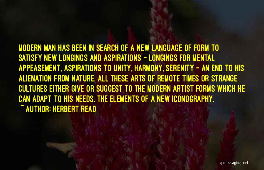 New Aspirations Quotes By Herbert Read