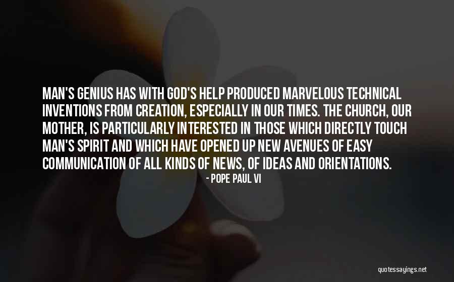 New Avenues Quotes By Pope Paul VI New Avenues Quotes By Pope Paul VI