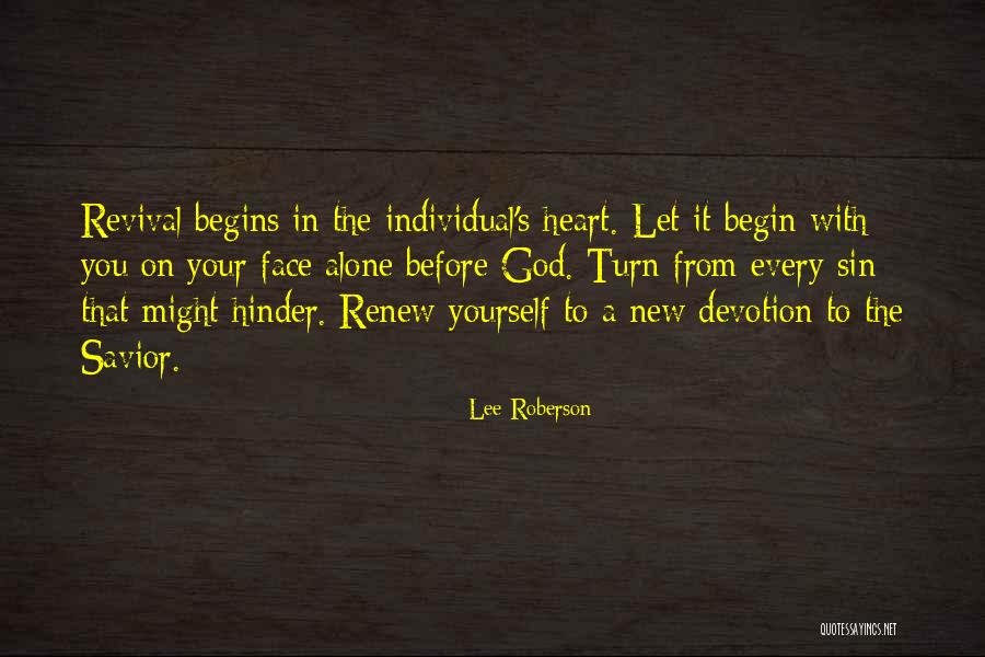 New Begin Quotes By Lee Roberson