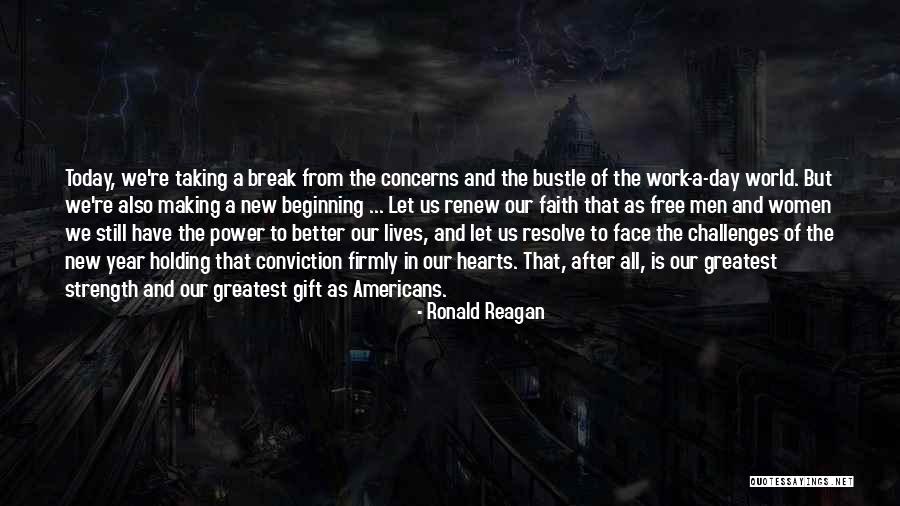 New Beginnings New Year Quotes By Ronald Reagan