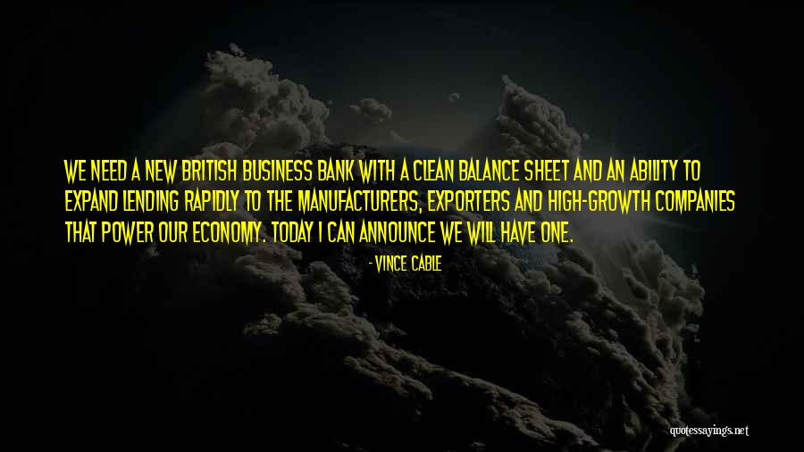 New Companies Quotes By Vince Cable