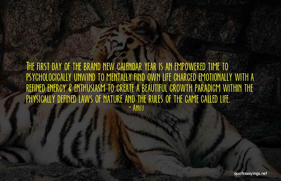 New Day New Energy Quotes By Anuj New Day New Energy Quotes By Anuj