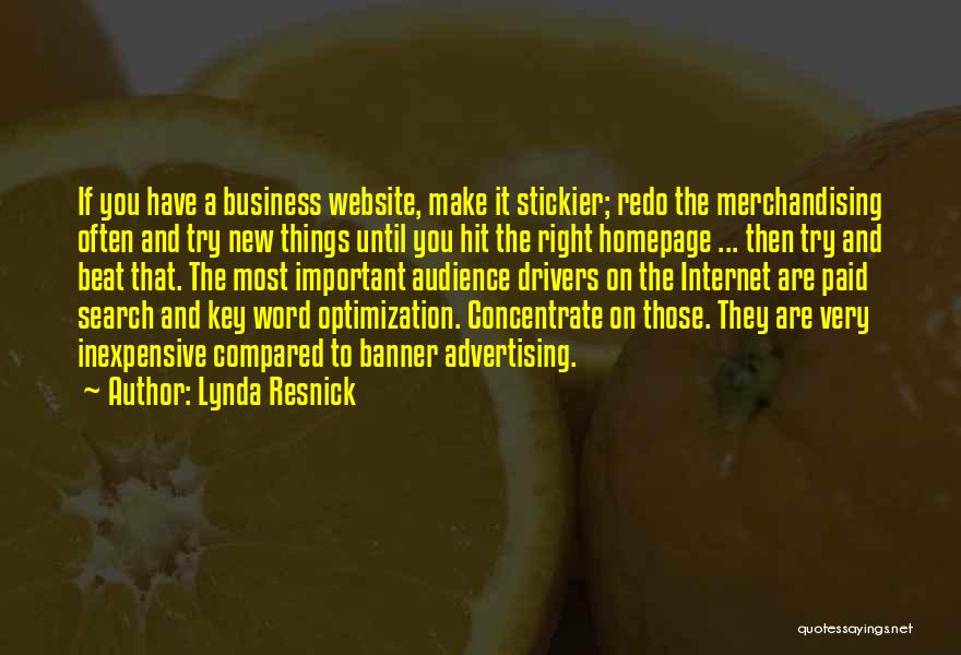 New Drivers Quotes By Lynda Resnick