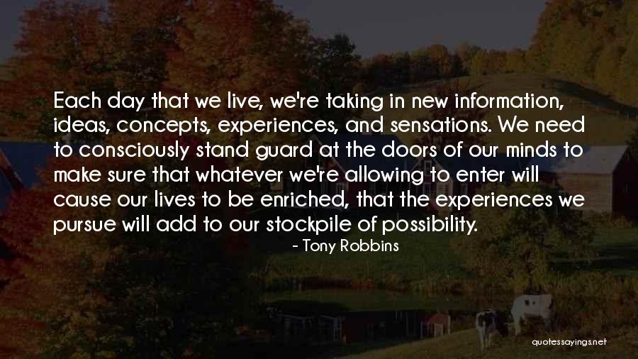 New Each Day Quotes By Tony Robbins New Each Day Quotes By Tony Robbins