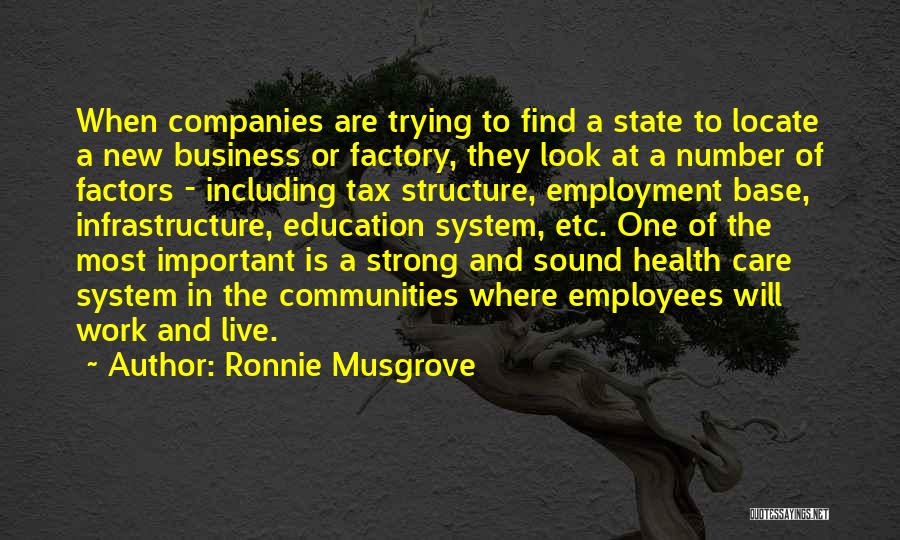 New Employment Quotes By Ronnie Musgrove