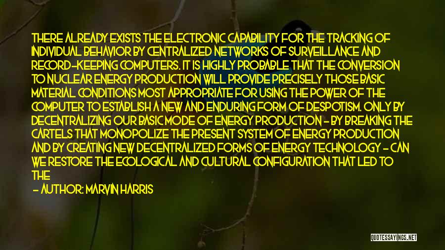 New Energy Quotes By Marvin Harris