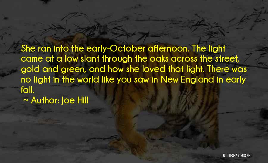 New England In The Fall Quotes By Joe Hill