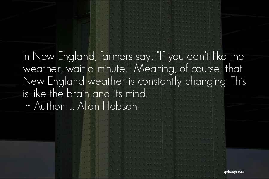 New England Weather Quotes By J. Allan Hobson