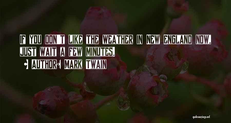 New England Weather Quotes By Mark Twain