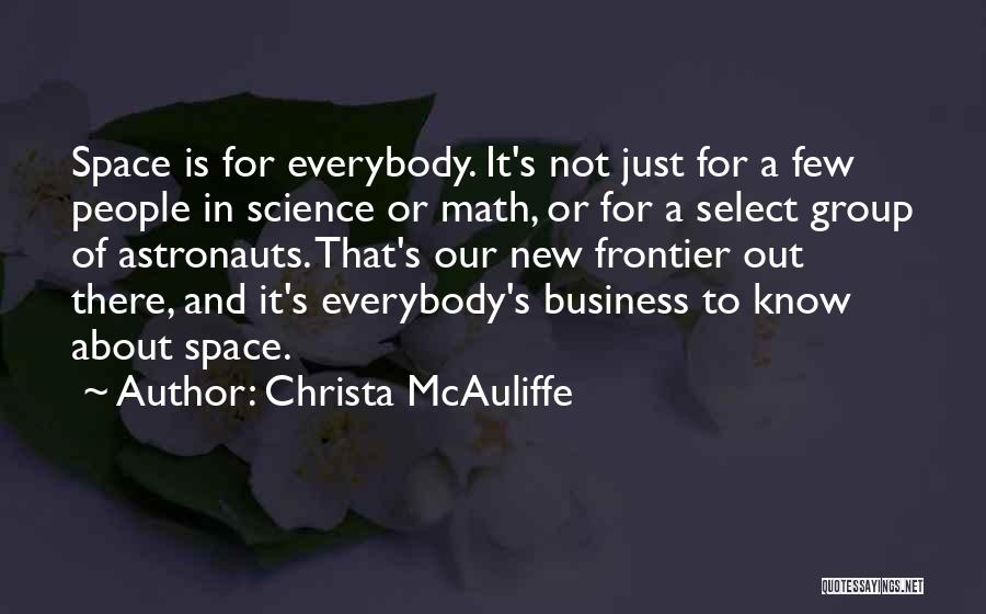 New Frontier Quotes By Christa McAuliffe